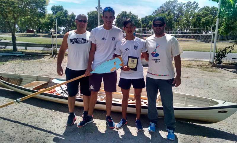 Dos rosarinos, campeones nacionales de remo