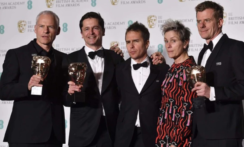 «Tres anuncios por un crimen» se impuso en los premios Bafta