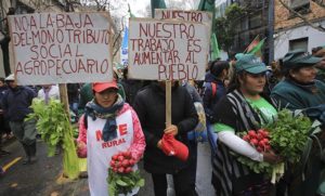 Familias agrícolas reclamaron frente al ministerio de Agroindustria