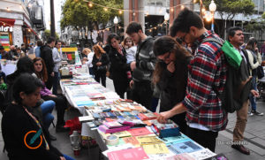 La Noche de las Librerías comenzó con una feria en la peatonal