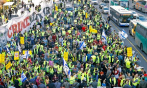 Los chalecos amarillos llegaron a Israel