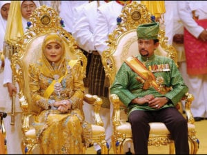 Trono de oro del sultan de brunei