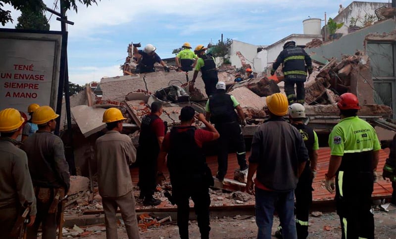 Un muerto y seis heridos por derrumbe de un supermercado en San Cristóbal