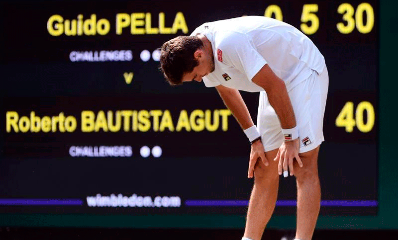Pella se quedó a las puertas de las semifinales en Wimbledon