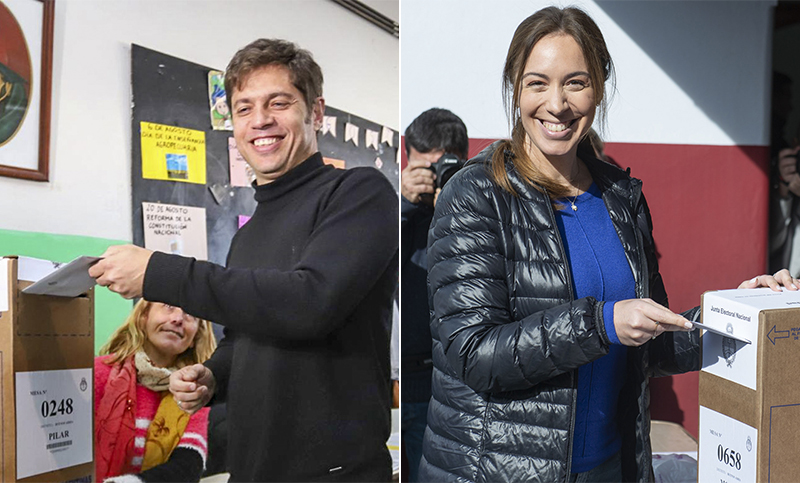 La madre de todas las batallas: Kicillof y Vidal votaron en Buenos Aires