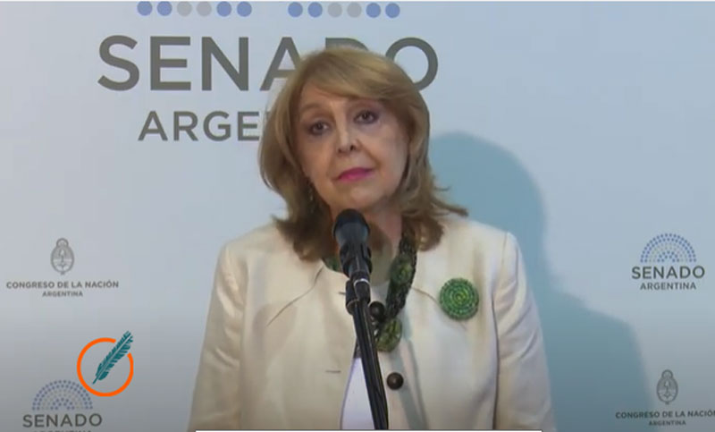 La senadora Durango aseguró que “la alternativa es aborto legal o clandestino”