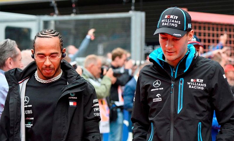 Russell fue confirmado por Mercedes para correr junto a Hamilton