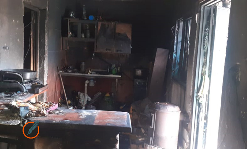 Una familia de barrio Triángulo perdió todo por el incendio de su vivienda