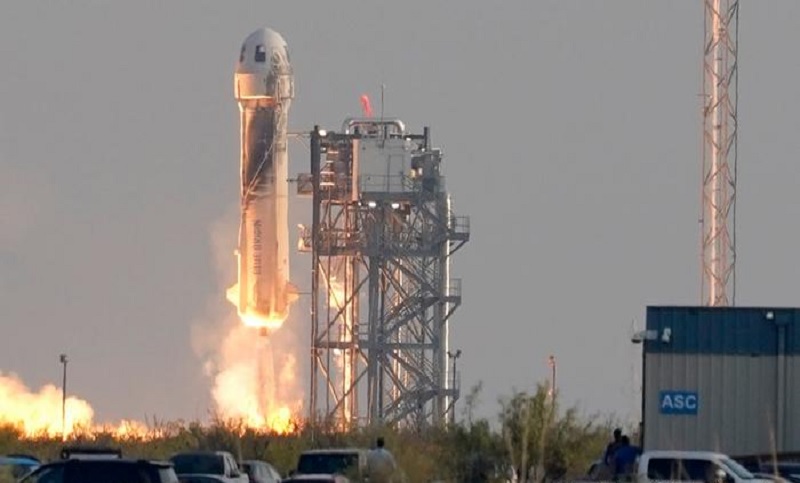 La nave espacial de Blue Origin realizó su tercera misión