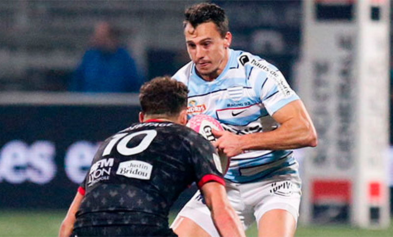 Juan Imhoff convirtió un try en la derrota del Racing 92 de Francia