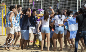 Argentina ganó las dos medallas doradas del beach handball en Rosario 2022