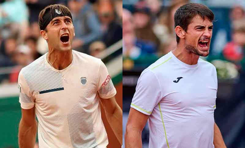 Roland Garros: triunfos de Tomás Etcheverry y Mariano Navone