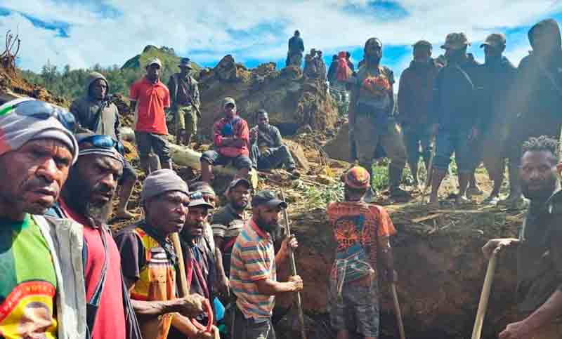 Deslizamiento de tierra en Papúa Nueva Guinea arrasó con una aldea y hay miles de personas sepultadas