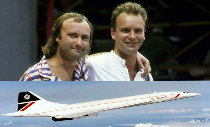 El día que Phil Collins tocó en dos continentes gracias al Concorde