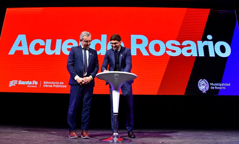 El Gobierno de Santa Fe presentó el Acuerdo Rosario, con foco en obras públicas