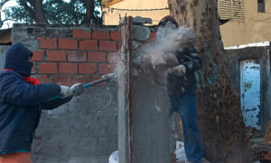 Demolieron un puesto de venta de droga en la zona oeste de Rosario