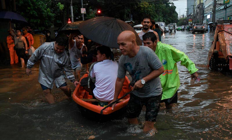 Filipinas fue arrasada por el tifón Gaemi que provocó grandes inundaciones