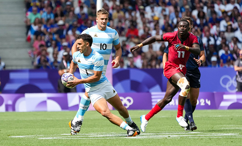 Los Pumas 7s consiguieron el primer triunfo argentino en París 2024