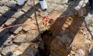 Buenos Aires: hallaron un túnel de tres metros frente a la sucursal de un banco en San Isidro