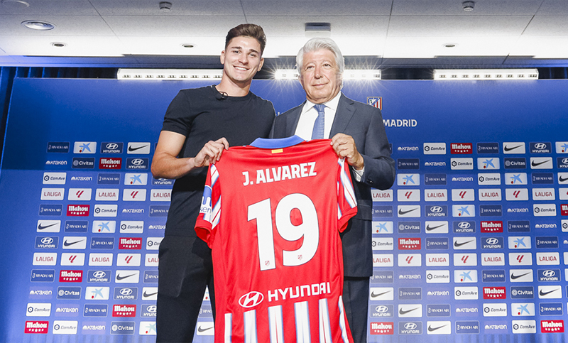 Presentaron a Julián Álvarez en el Atlético: «Necesitaba un cambio en mi carrera»