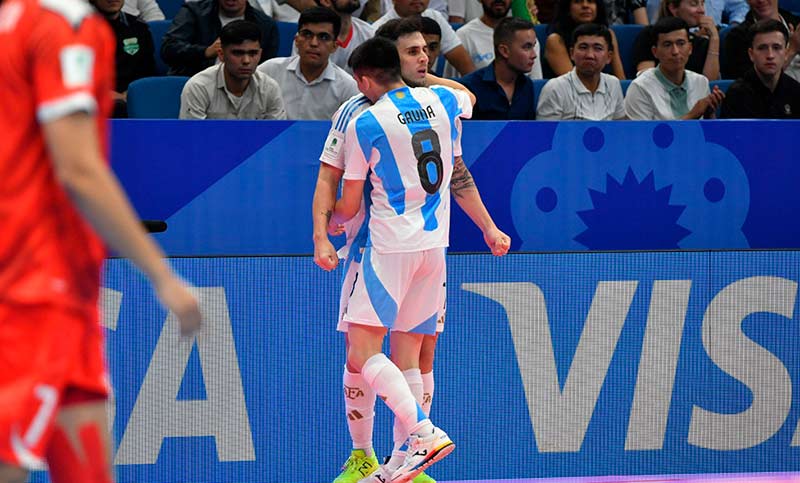 Mundial de Futsal: con sufrimiento, Argentina le ganó 2 a 1 a Afganistán y clasificó a octavos de final