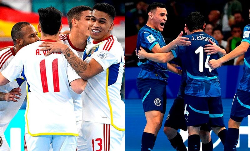 Mundial de futsal: Venezuela y Paraguay pasaron a cuartos de final