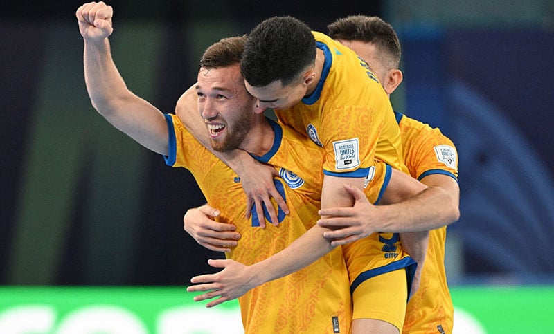 Sorpresa en el mundial de futsal, Kazajistán eliminó a Portugal