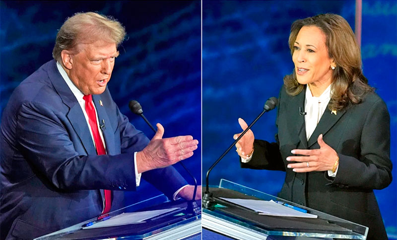 Harris y Trump se enfrentaron por primera vez en debate presidencial de 2024