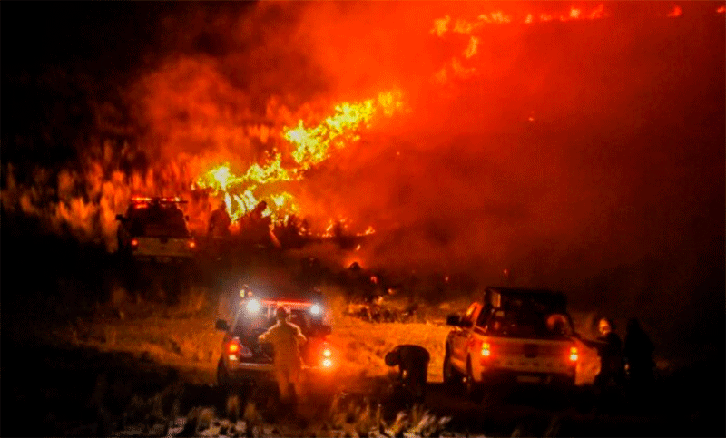 Incendios en Córdoba: el fuego arrasó con un complejo de aerosillas en Los Cocos