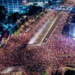 Masiva manifestación en Tel Aviv reclamando al gobierno israelí un alto en fuego en Gaza