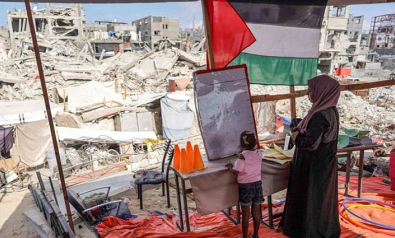 La ocupación sionista está aniquilando el futuro educativo de los niños de Gaza