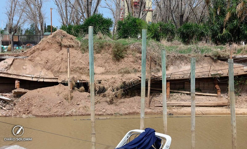 Se terminó de desmoronar el Espigón Maciel de la costanera norte de Rosario