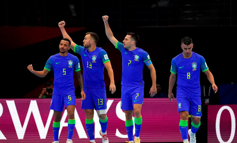 Brasil eliminó a Ucrania y se clasificó finalista del Mundial de futsal