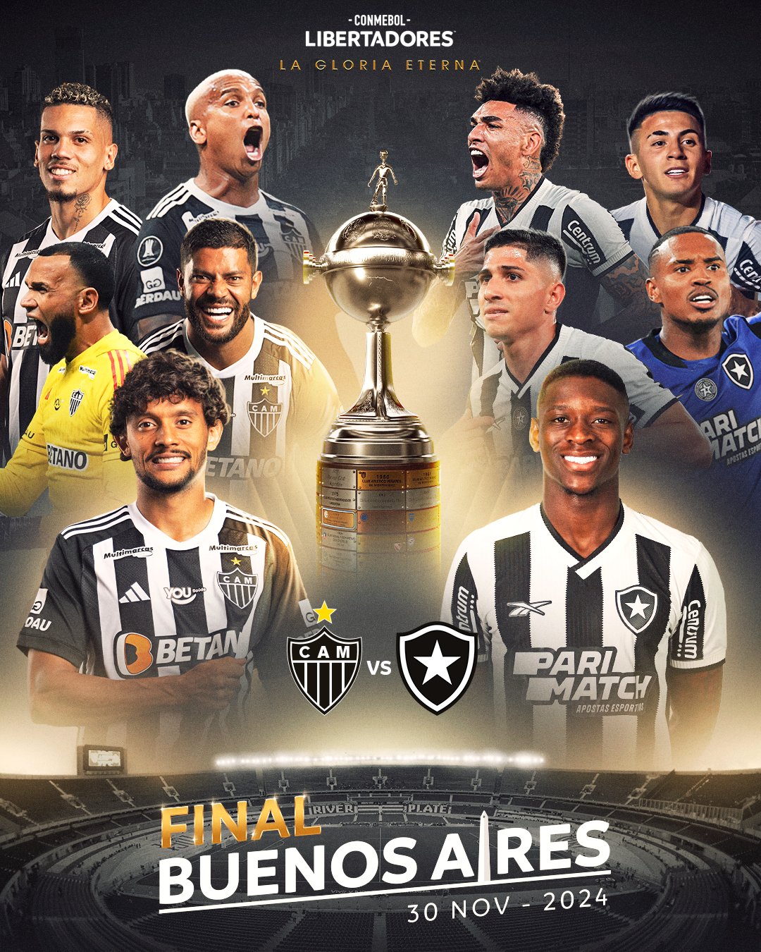 Atlético Mineiro y Botafogo, una final inédita en la Copa Libertadores: día, sede y todo lo que debes saber