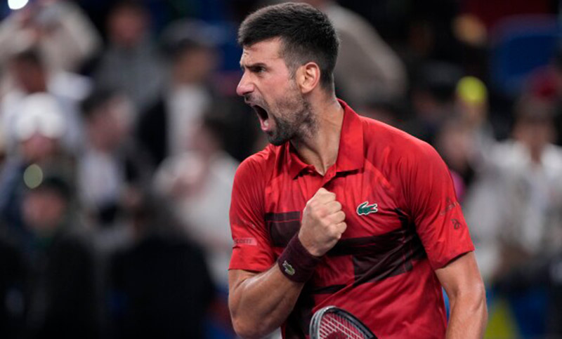 Djokovic despachó a Fritz y jugará ante Sinner la final en Shanghái