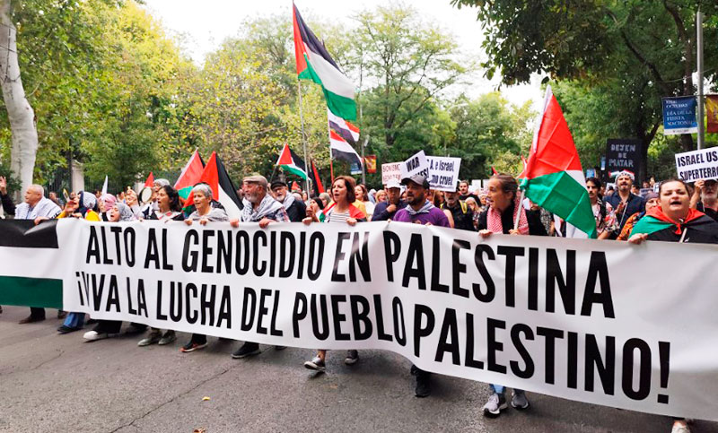 Miles de personas se manifestaron en todo el mundo en apoyo a Palestina