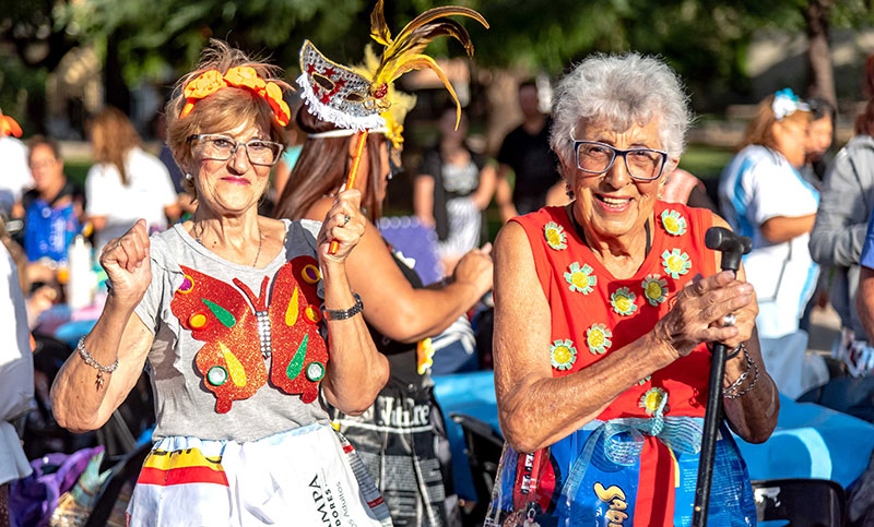 Festival por los derechos de las personas mayores en el parque Urquiza