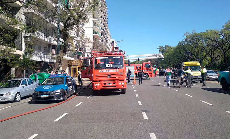 Se incendió un departamento en Capital Federal: una bebé y dos mujeres fueron hospitalizadas