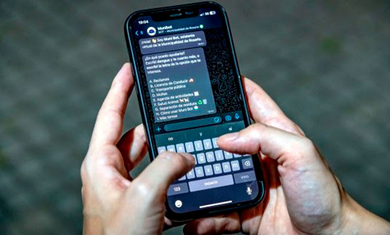 Lanzan en Rosario dispositivo para realizar reclamos desde un chatbot