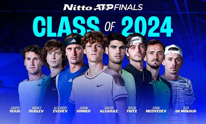 Los mejores ocho tenistas del mundo se enfrentan en las ATP Finals