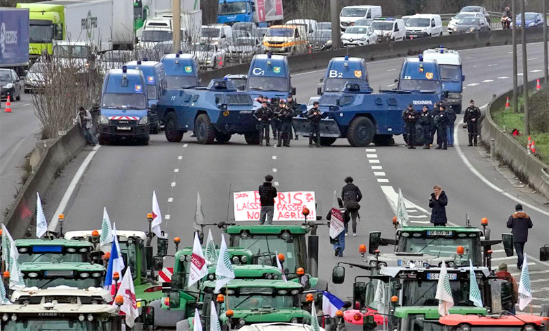 Los agricultores franceses protestan contra el acuerdo Unión Europea-Mercosur las importaciones que llegarían