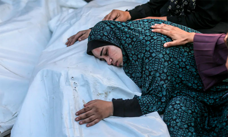 Israel devastador: mata al menos 63 palestinos, entre ellos mujeres y niños en diferentes regiones de Gaza