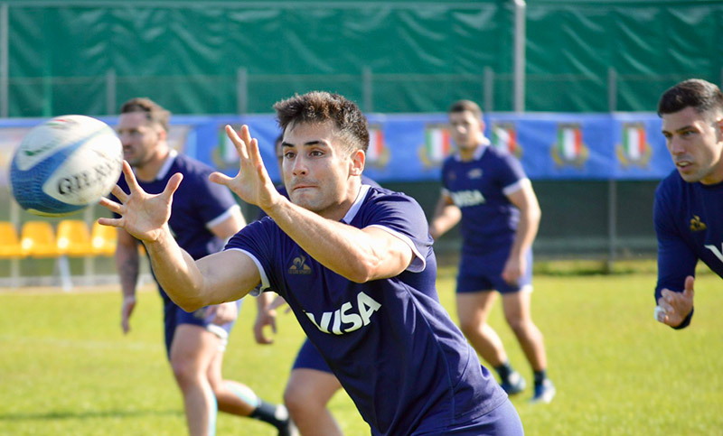 Los Pumas se preparan para jugar con Italia