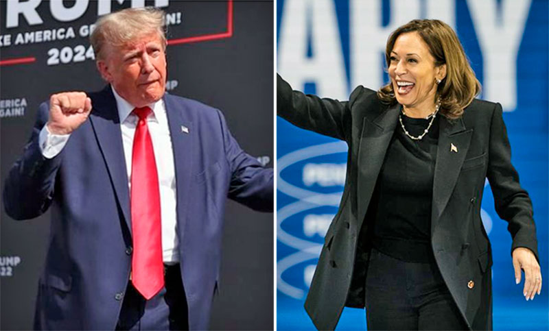 Trump y Harris esperan las elecciones entre las encuestas parejas, los votos anticipados y los “Estados bisagra”