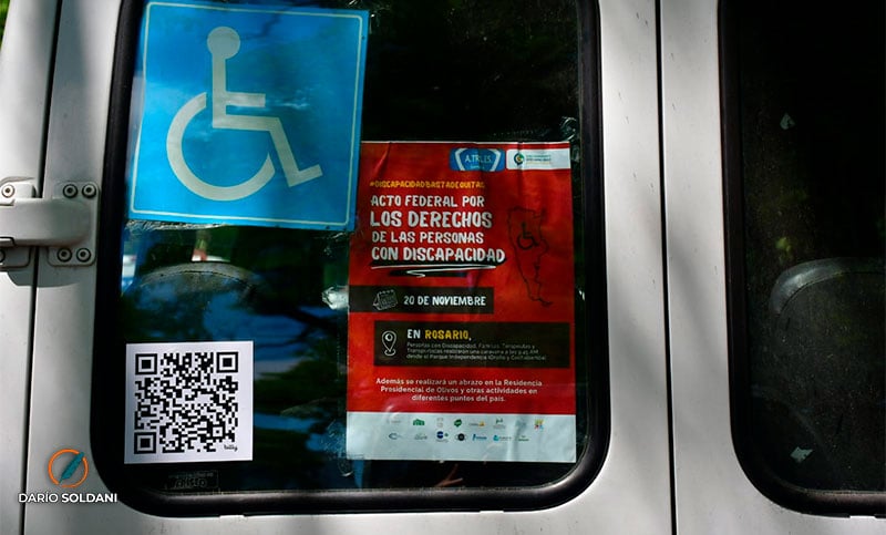 Caravana por la ciudad en defensa de los derechos de las personas con discapacidad