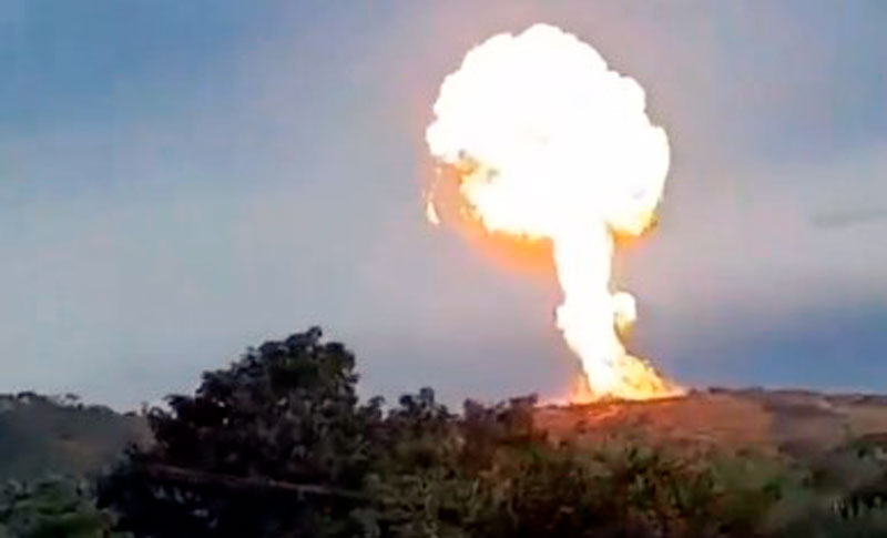 Volcán de lodo hizo erupción en Colombia