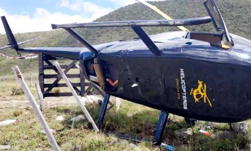 Cayó un helicóptero con cinco soldados en Mendoza: sufrieron heridas leves