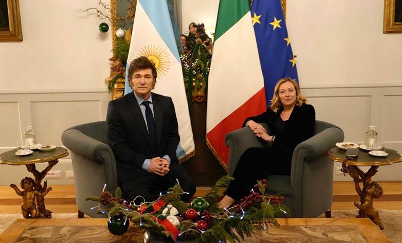 Milei se reunió con Meloni en Roma y recibió el premio «Milton Friedman»