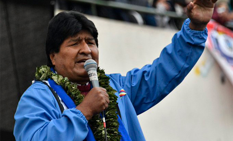 Evo Morales no renuncia a su candidatura presidencial y adelantó que podría presentarse con sigla prestada